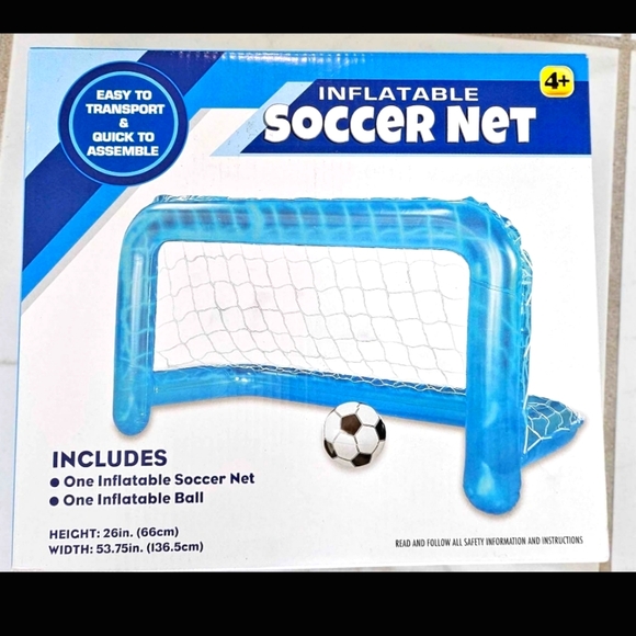 Inflatable Soccer Goal Net and Ball - Picture 1 of 1